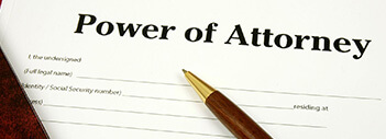 Power of attorney documentation.